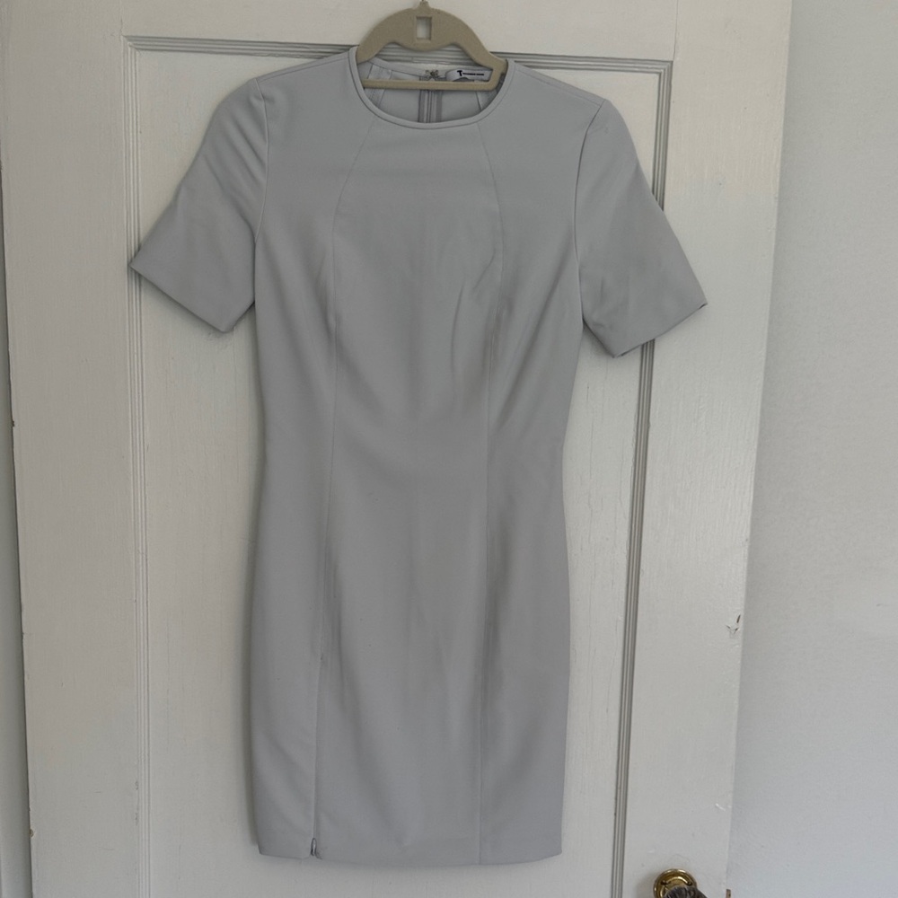 T Alexander Wang - Chic Light Gray Short Sleeve Dress - Size 4